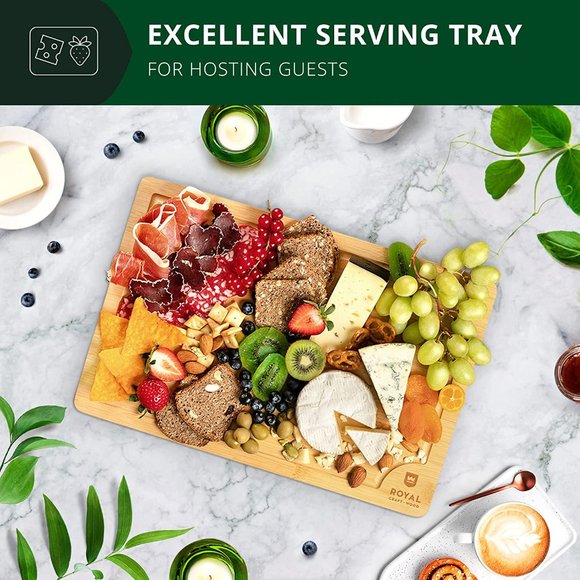 Bamboo Cutting Board | Kitchen Chopping Board | Heavy Duty Serving Tray 15"x 10" - Picture 6 of 8